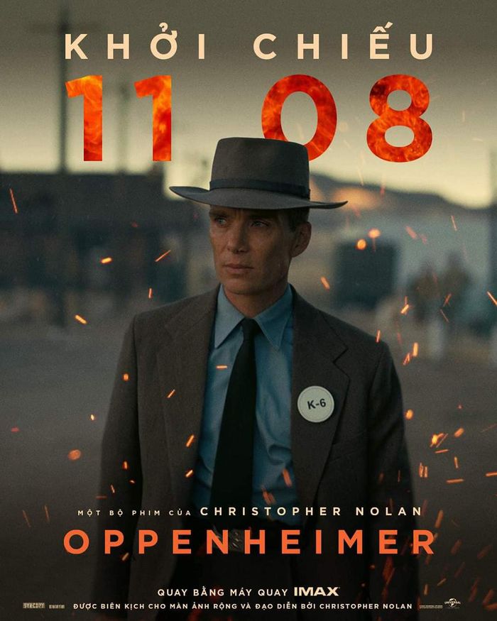 Oppenheimer được công chiếu tại Việt Nam ngày 11.8 