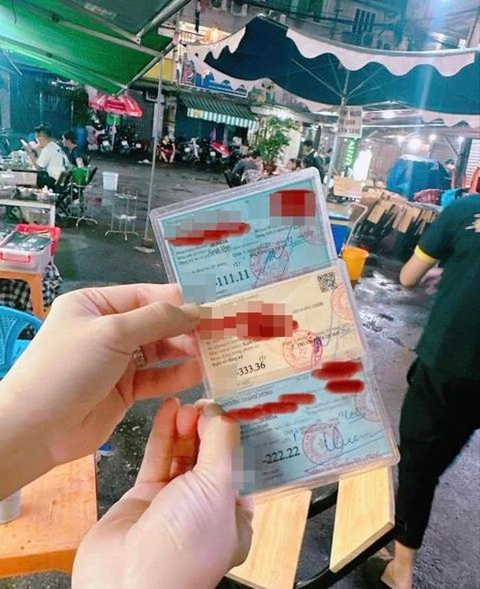 Ba giấy đăng ký xe SH biển số đẹp của anh K.N