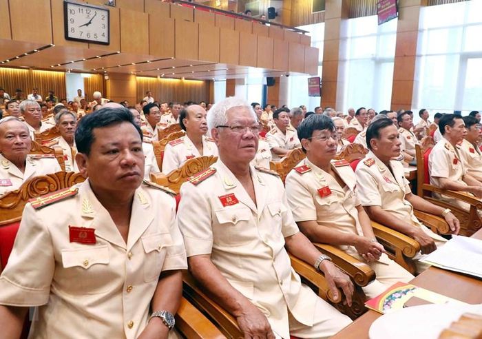  Các cựu Công an Nhân dân tham dự Đại hội. (Ảnh: Phạm Kiên/TTXVN) 