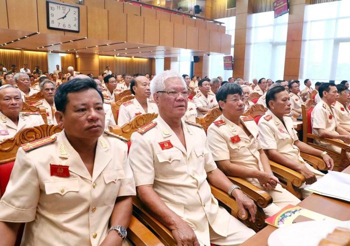 Các cựu Công an Nhân dân tham dự Đại hội. (Ảnh: Phạm Kiên/TTXVN)