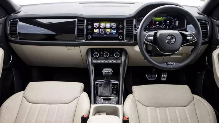 Không gian nội thất Skoda Kodiaq 7 chỗ.