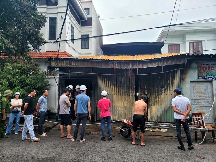 Hiện trường xảy ra vụ hỏa hoạn. Ảnh: Công an TP. Hải Phòng.