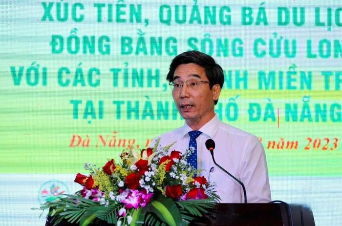 Phó Chủ tịch UBND thành phố Đà Nẵng Trần Chí Cường phát biểu tại hội nghị. Ảnh: Cục Du lịch Quốc gia Việt Nam
