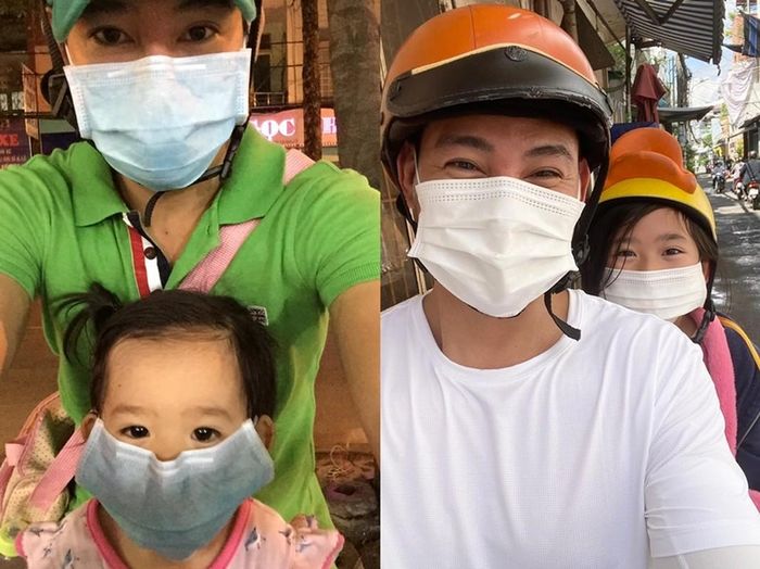 Phùng Ngọc Huy và con gái đoàn tụ sau 8 năm xa cách.