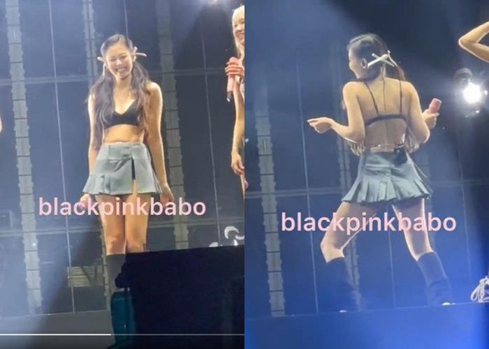 Jennie từng gây ồn ào tương tự khi tham gia show Born Pink diễn ra tại Pháp. Sau khi cởi phần khoác ngoài, phần áo bên trong của nữ ca sĩ gây phản ứng vì trông giống như áo lót, không phù hợp với khán giả trẻ. 