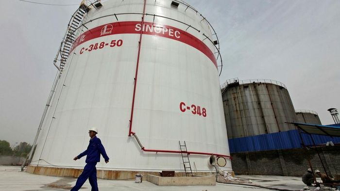 Một kho lưu trữ nhiên liệu của Sinopec