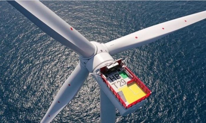 Dự án Hornsea 2 sử dụng các tua-bin của hãng Siemens với công suất cực đại đạt 8 MW/tua-bin. (Ảnh: Orsted)