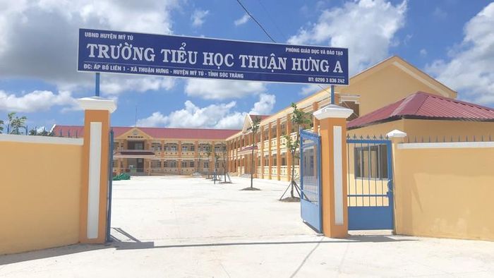 Trường Tiểu học Thuận Hưng A, huyện Mỹ Tú (Sóc Trăng). 