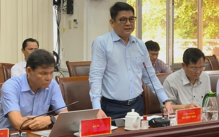 Ông Bùi Quốc Thái - Giám đốc Sở Du lịch tỉnh Kiên Giang phát biểu về công tác chuẩn bị đón khách du lịch trong dịp Lễ Quốc khánh 02/9