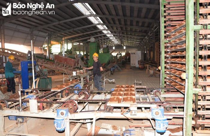  Dây chuyền sản xuất ngói Cừa công nghệ cao. Ảnh: Xuân Hoàng 