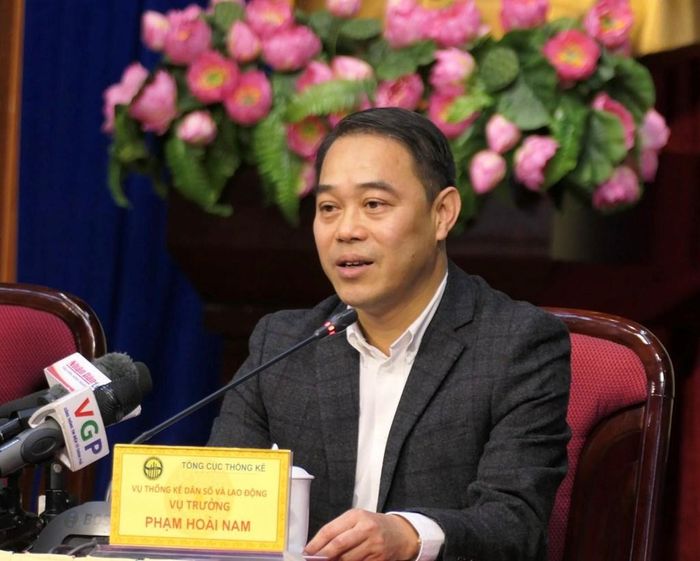 Ông Phạm Hoài Nam, Vụ trưởng Vụ Thống kê dân số và lao động, Tổng cục Thống kê. Ảnh: Thúy Hiền/BNEWS