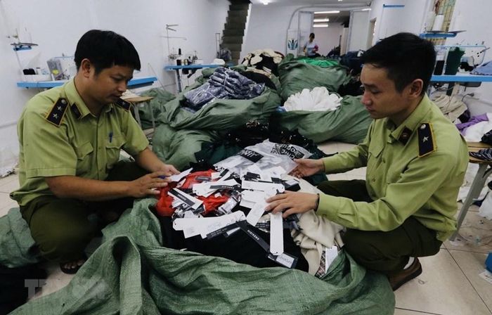 Hoạt động nghiệp vụ của lực lượng quản lý thị trường. Ảnh minh họa: Trần Việt/TTXVN