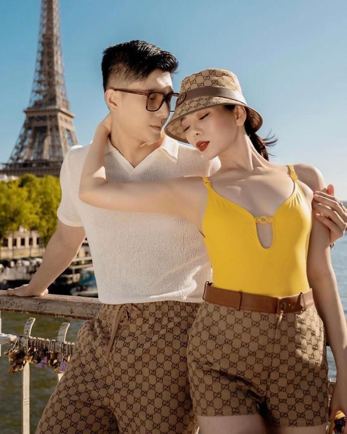 Sau khi "rạn nứt" chuyện tình với doanh nhân Đức Huy, Lệ Quyên đã tìm được "bến đỗ" mới bên tình trẻ Lâm Bảo Châu. (Ảnh tổng hợp)