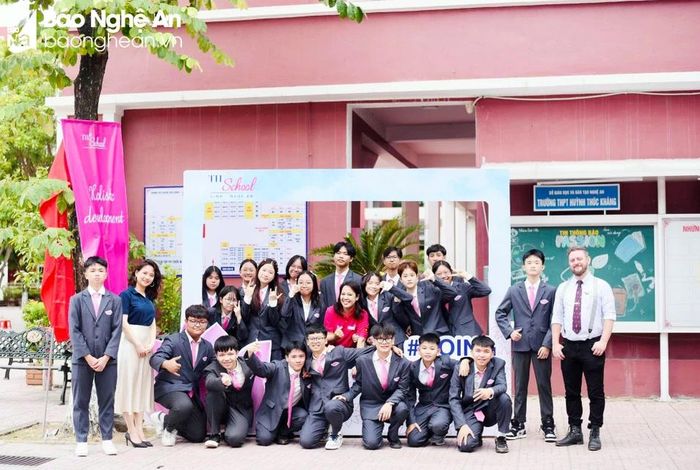 Học sinh TH School Vinh. Ảnh: TH