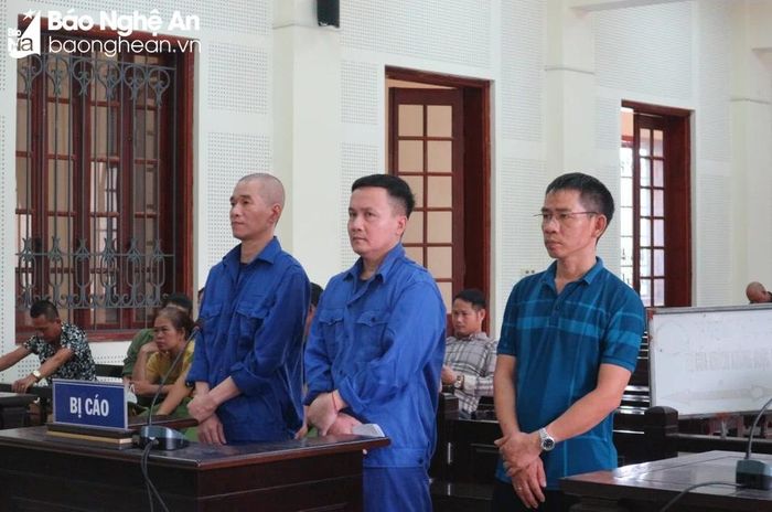  Các bị cáo tại phiên tòa. Ảnh: Trần Vũ 
