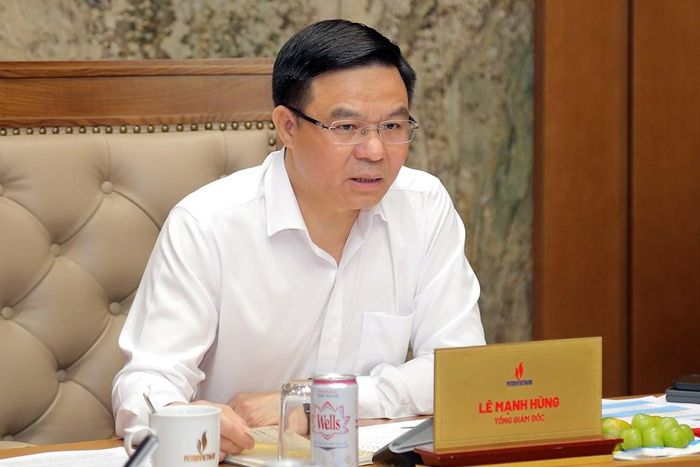 Tổng giám đốc PVN Lê Mạnh Hùng chủ trì giao ban sản xuất kinh doanh 8 tháng. Ảnh: A.N/BNEWS/TTXVN