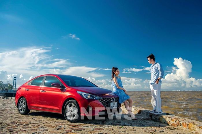 Hyundai xếp ở vị trí thứ 3 về thương hiệu bán nhiều xe tại Việt Nam. Trong đó mẫu sedan Hyundai Accent có doanh số bán hàng nhiều nhất của thương hiệu này. Ảnh: BNEWS/TTXVN phát