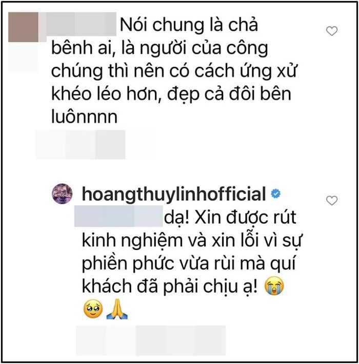Lời xin lỗi trong... bình luận Facebook