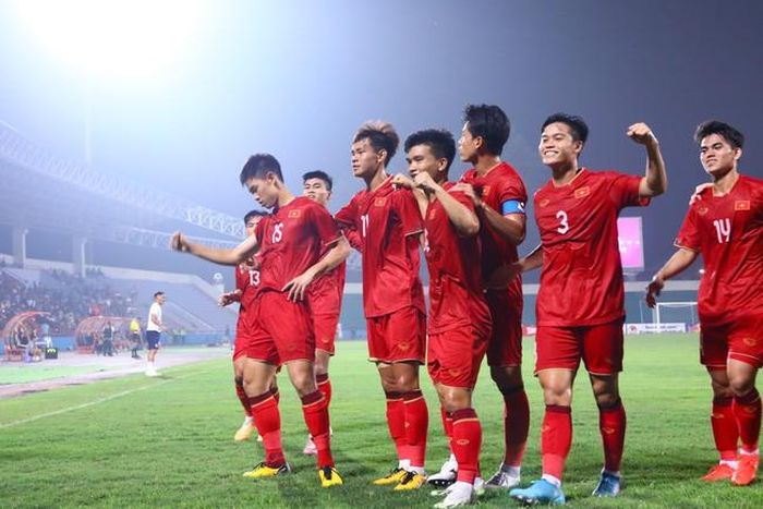 Thành công tại giải U23 Đông Nam Á và Vòng loại U23 châu Á chính là động lực cho đội tuyển Olympic giành chiến thắng ở trận ra quân. Ảnh: Hoàng Linh