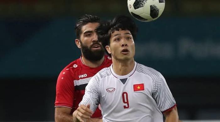 Công Phượng ghi bàn ở ASIAD 2018 - Ảnh: AFC