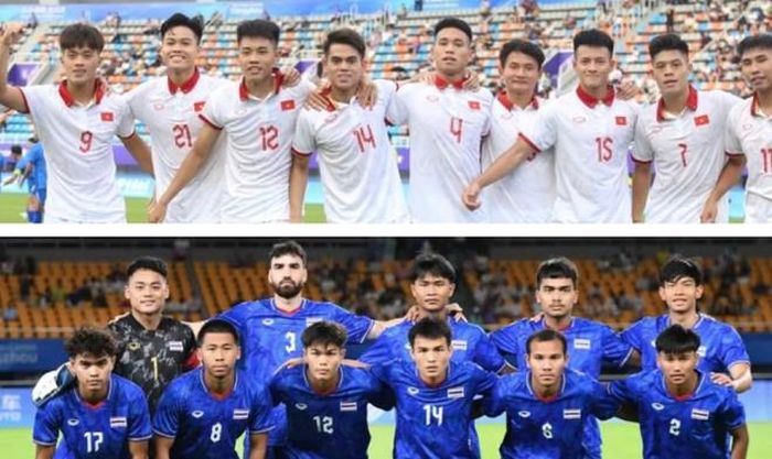 Olympic Việt Nam (ảnh trên) và Thái Lan có thể phải loại nhau khi xét vé vớt