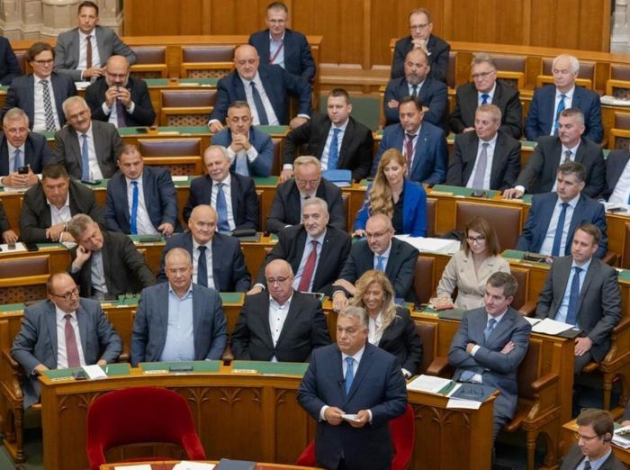 Thủ tướng Hungary Viktor Orban phát biểu khai mạc phiên họp mùa thu của quốc hội ở Budapest, Hungary, ngày 25/9/2023. Ảnh: Xinhua