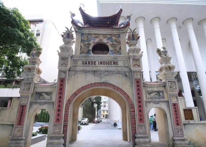 Cổng trại Bảo An Binh hiện tại - sau khi trùng tu