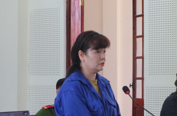 Bị cáo Nguyễn Thị Vân Anh lĩnh án 20 năm tù (Ảnh: Thảo Nguyên)