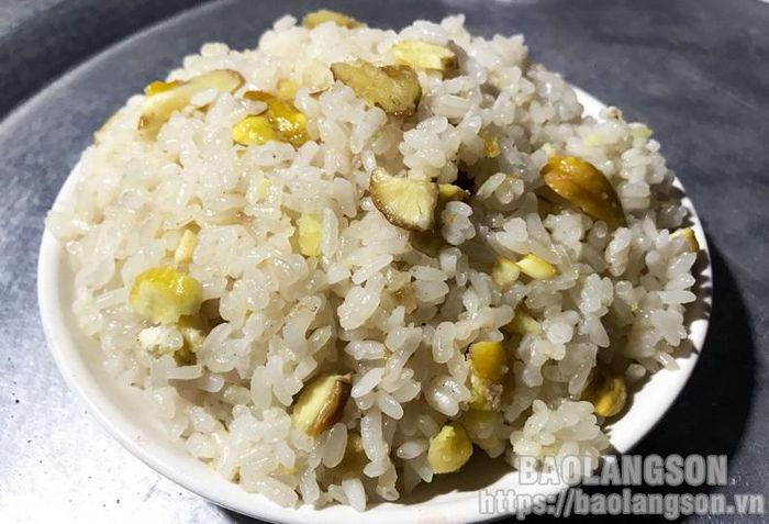Xôi hạt dẻ thành phẩm