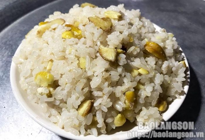 Xôi hạt dẻ thành phẩm