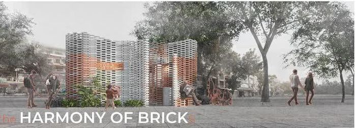 Phối cảnh đồ án “The harmony of brick”