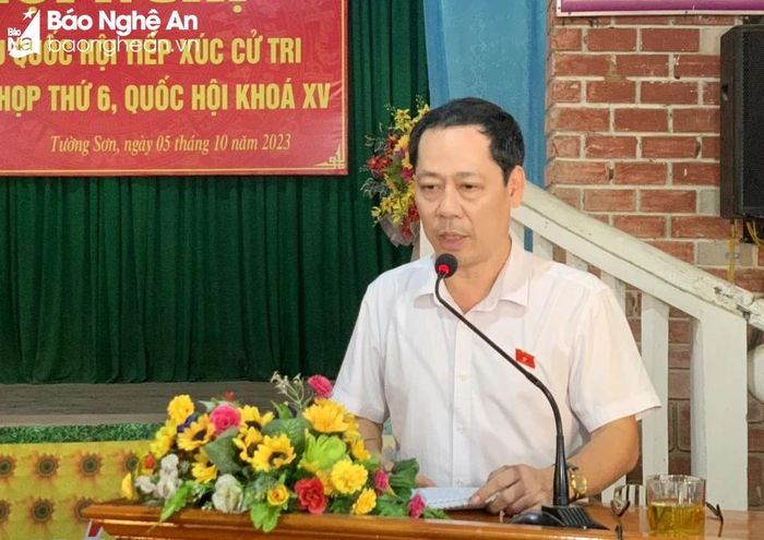  Ông Trần Nhật Minh - Ủy viên Ủy ban Pháp luật của Quốc hội, đại biểu Quốc hội chuyên trách tiếp thu kiến nghị của cử tri. Ảnh: Thanh Mai 