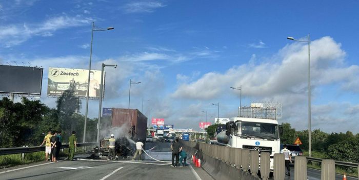 Hiện trường vụ cháy.