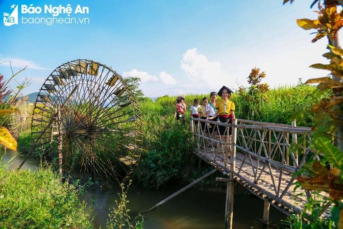  Người mường Chiềng Ngam chủ yếu là cộng đồng Thái, hàng trăm năm canh tác lúa nước và là vùng vẫn duy trì những cọn nước tưới nước cho ruộng đồng. Các làng bản vì thế từ lâu không có tập quán du canh, du cư, mà tập trung phát triển được một vùng văn hóa khá đặc sắc với nếp sống bản địa được duy trì trong những nếp nhà sàn cổ kính. Ảnh: Đình Tuyên 