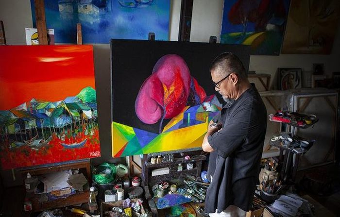 Xưởng vẽ của Đào Hải Phong