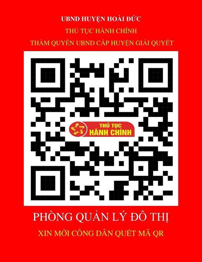 Mã QR được thiết lập để người dân cập nhật giải quyết qua mạng