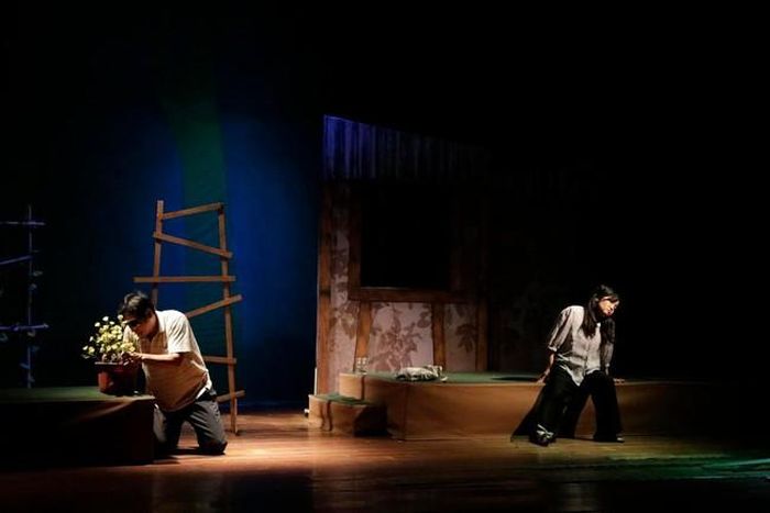 Một cảnh trong vở “Trả lại thia lia”