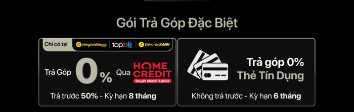 Các hình thức trả góp iPhone 15 tại TopZone