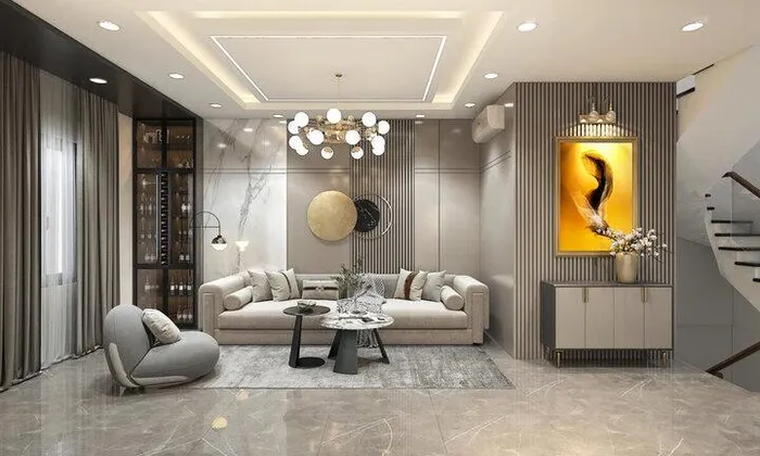 Mẫu phòng khách nhà mái Nhật đẹp nhất năm nay