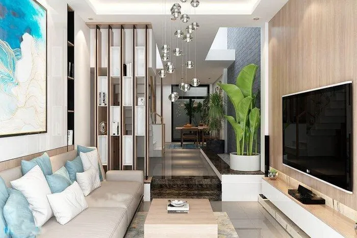 Mẫu phòng khách nhà mái Nhật đẹp nhất năm nay