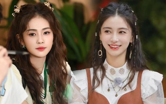 Bạch Lộc và Angelababy nhiều lần bị so sánh nhan sắc. 