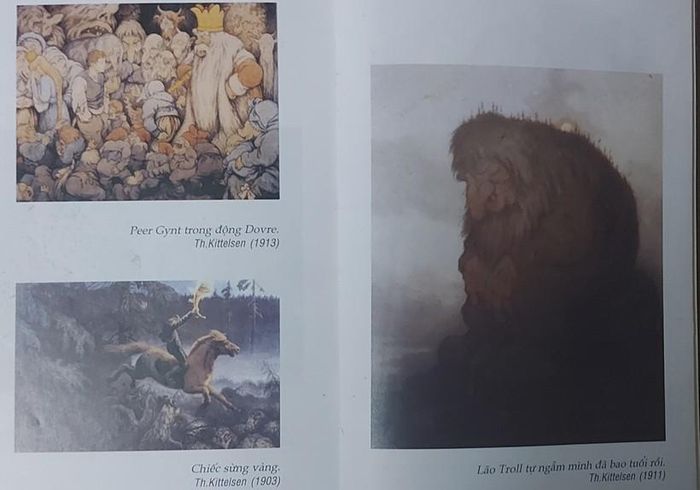 Minh họa sinh động trong 'Truyện kể dân gian Na Uy'. Ảnh: Anh Sơn.