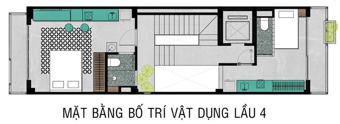 Mặt bằng tầng 4.