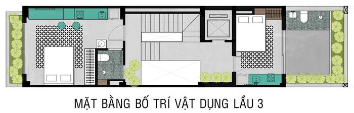 Mặt bằng tầng 3.