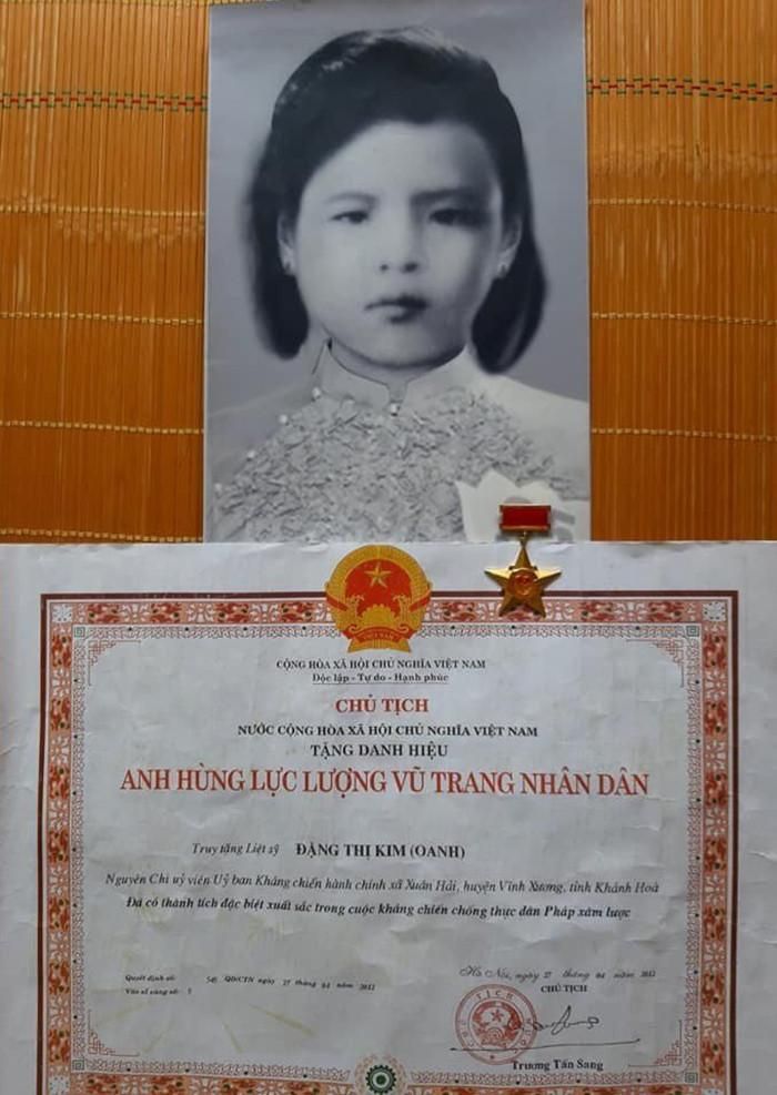 Liệt sĩ Đặng Thị Kim tham gia cách mạng từ khi 16 tuổi