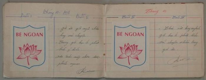 Sổ bé ngoan của tác giả Lê Hồng Quang từ 1978 trong tác phẩm “Phiếu bé ngoan - một thời và mãi mãi”