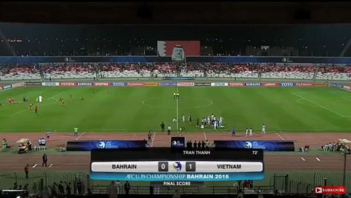 U19 Việt Nam thắng 1-0 trước U19 Bahrain