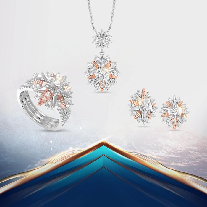 Bộ trang sức kim cương thuộc BST “Niềm tin”