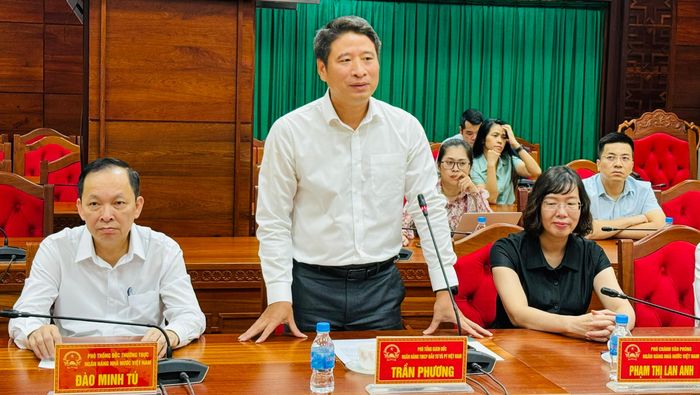Ông Trần Phương - Phó Tổng Giám đốc, Chủ tịch Công đoàn Ngân hàng TMCP Đầu tư và Phát triển Việt Nam phát biểu.