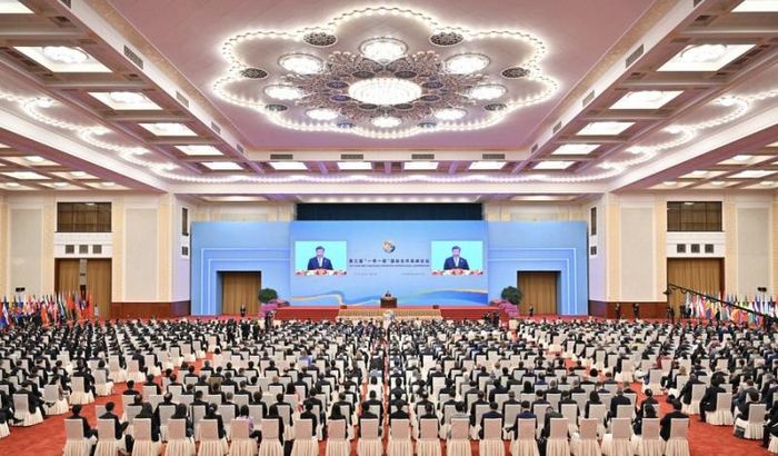 Phiên khai mạc của BRF. Ảnh: Tân Hoa Xã